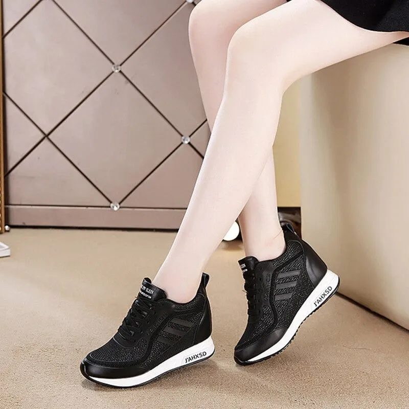 OCW Women Unique High Top Design Comfortable Shoes Height Increase