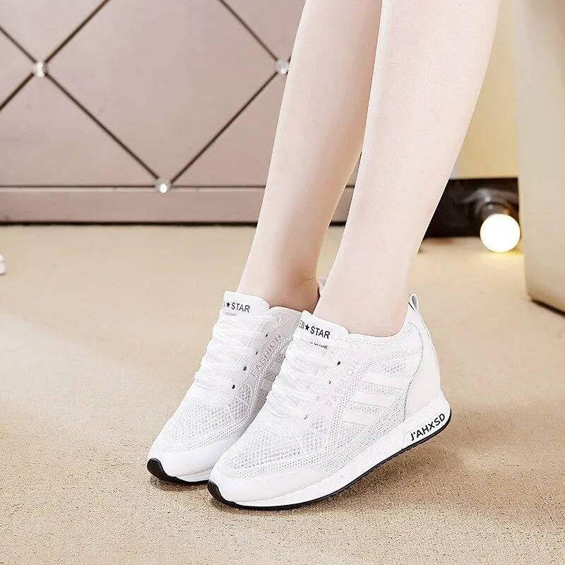 OCW Women Unique High Top Design Comfortable Shoes Height Increase