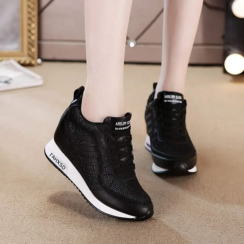 OCW Women Unique High Top Design Comfortable Shoes Height Increase