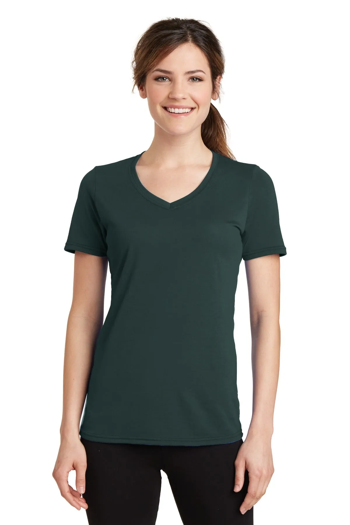 Port & Company® Ladies Performance Blend V-Neck Tee. LPC381V