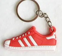 Silicone Jordan Shoes Superstars Keychain Key Chain Sneaker Car Key Holder Woman Men Bag Charm Accessories Key Rings Pendant