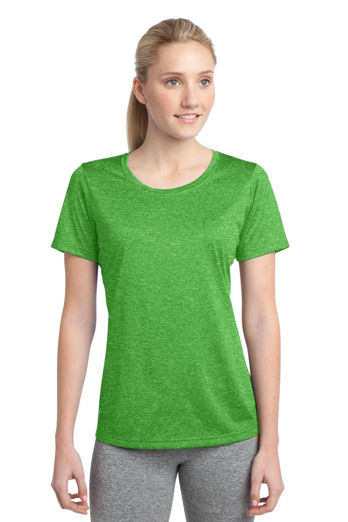 Sport-Tek® Ladies Heather Contender™ Scoop Neck Tee. LST360