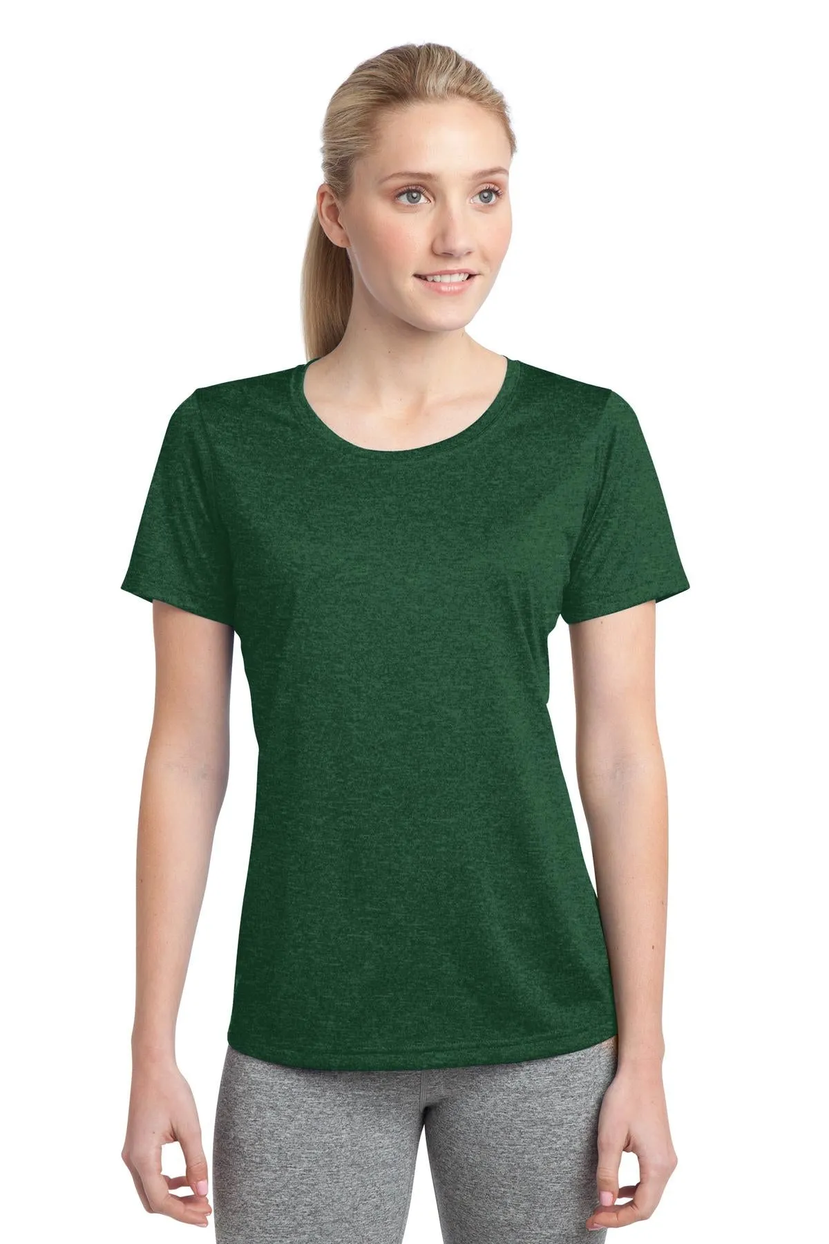 Sport-Tek® Ladies Heather Contender™ Scoop Neck Tee. LST360