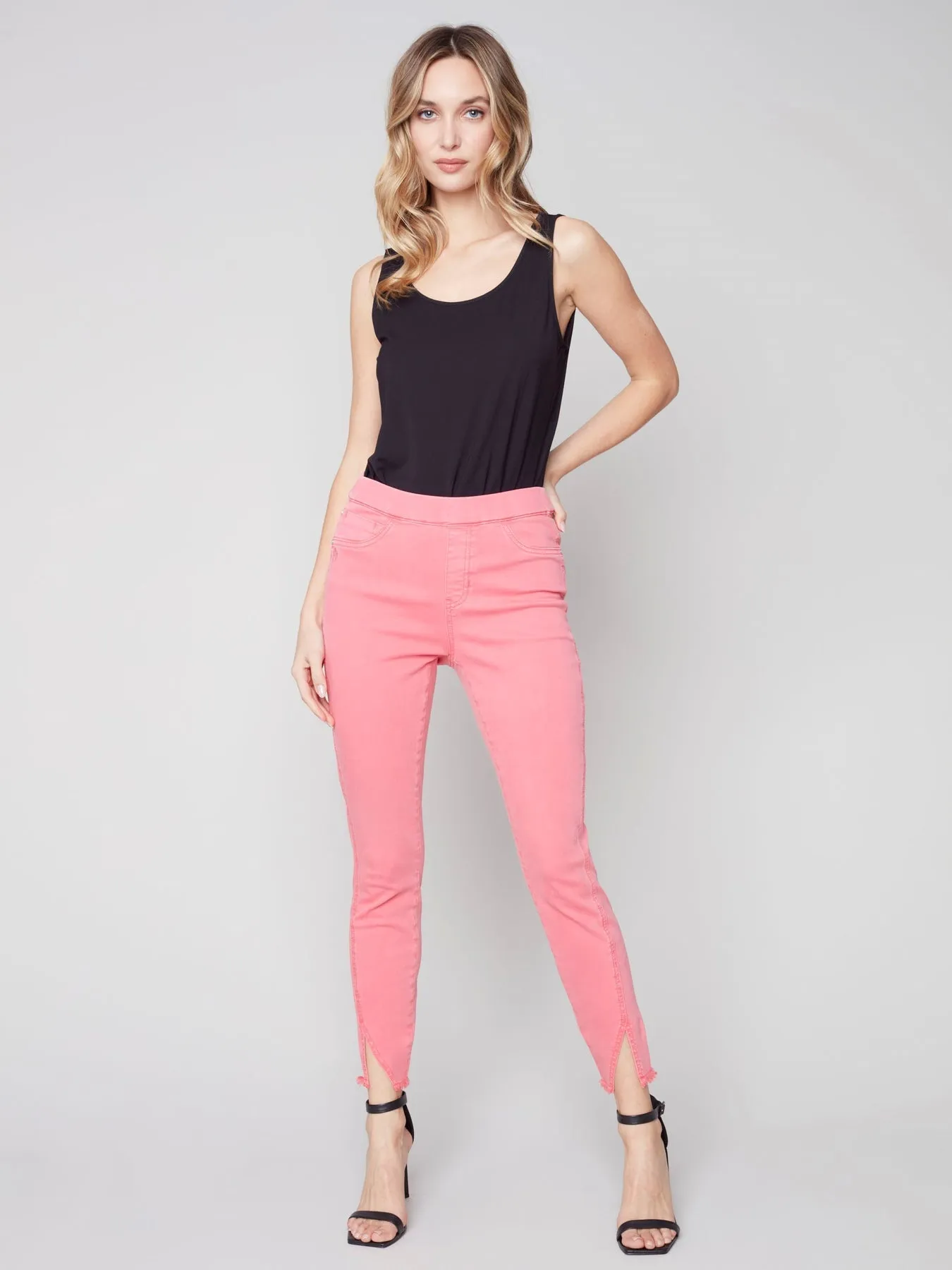 Stretch Denim Pant - Grapefruit