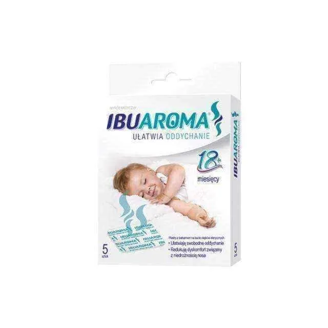 Stuffy nose, Ibuaroma plaster x 5 pieces