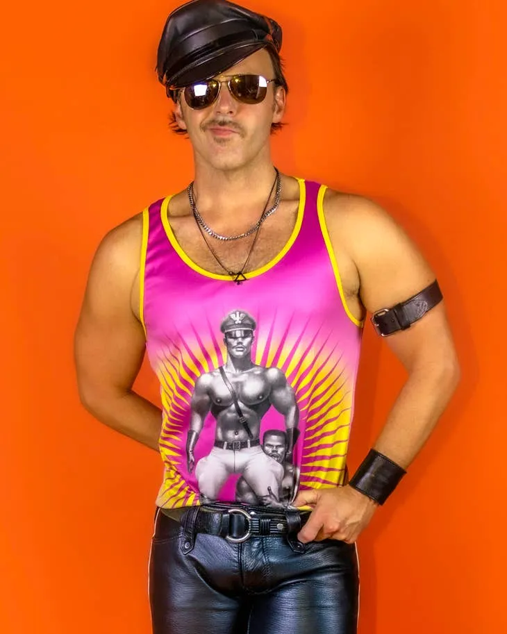 Tom of Finland Mesh Tank Top — "Sir/Boy"