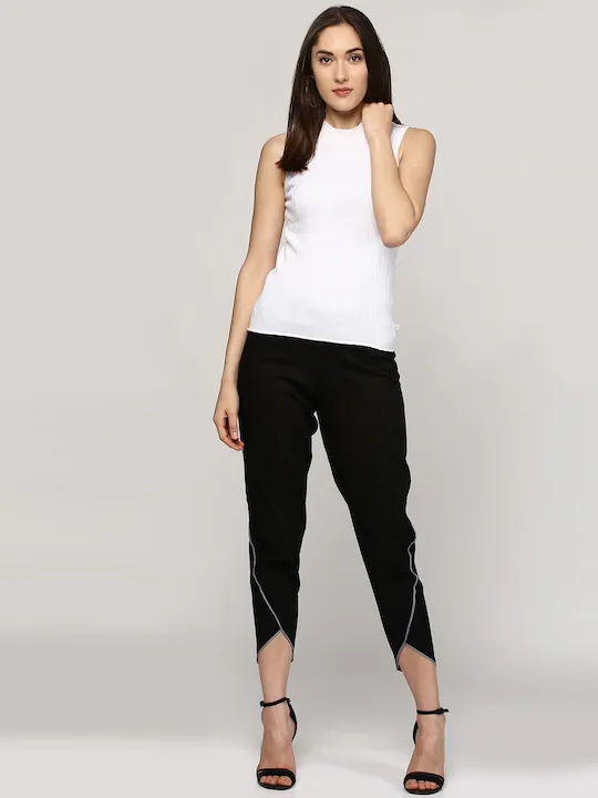 Women Black Solid Jodhpuris