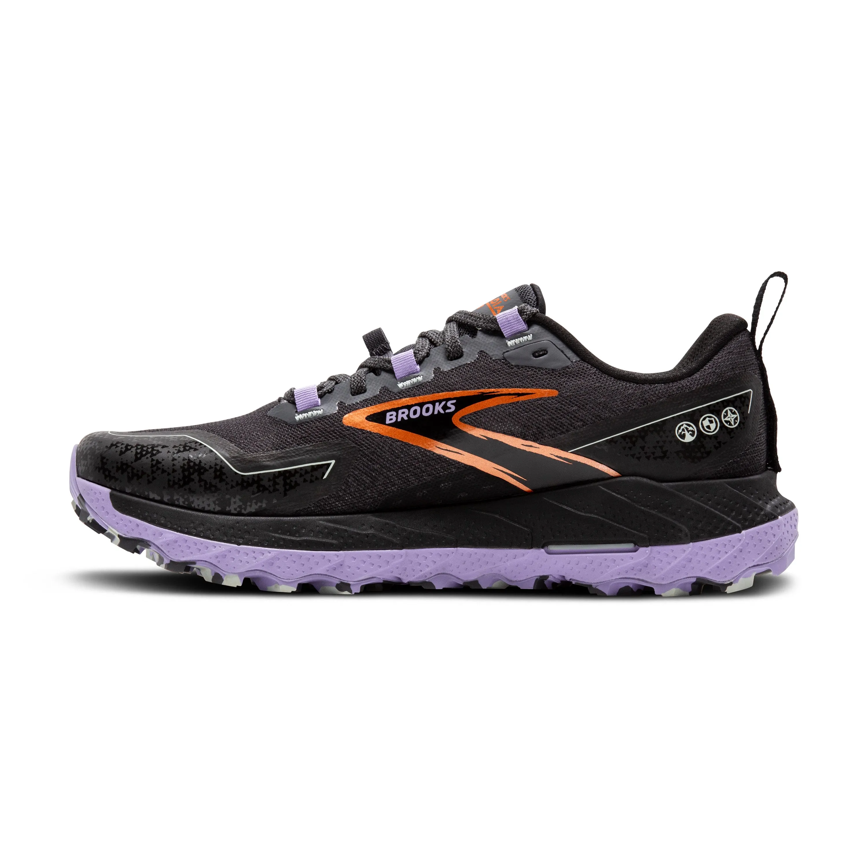 Women's Brooks Cascadia 18 Color: Ebony/Lav/Copper