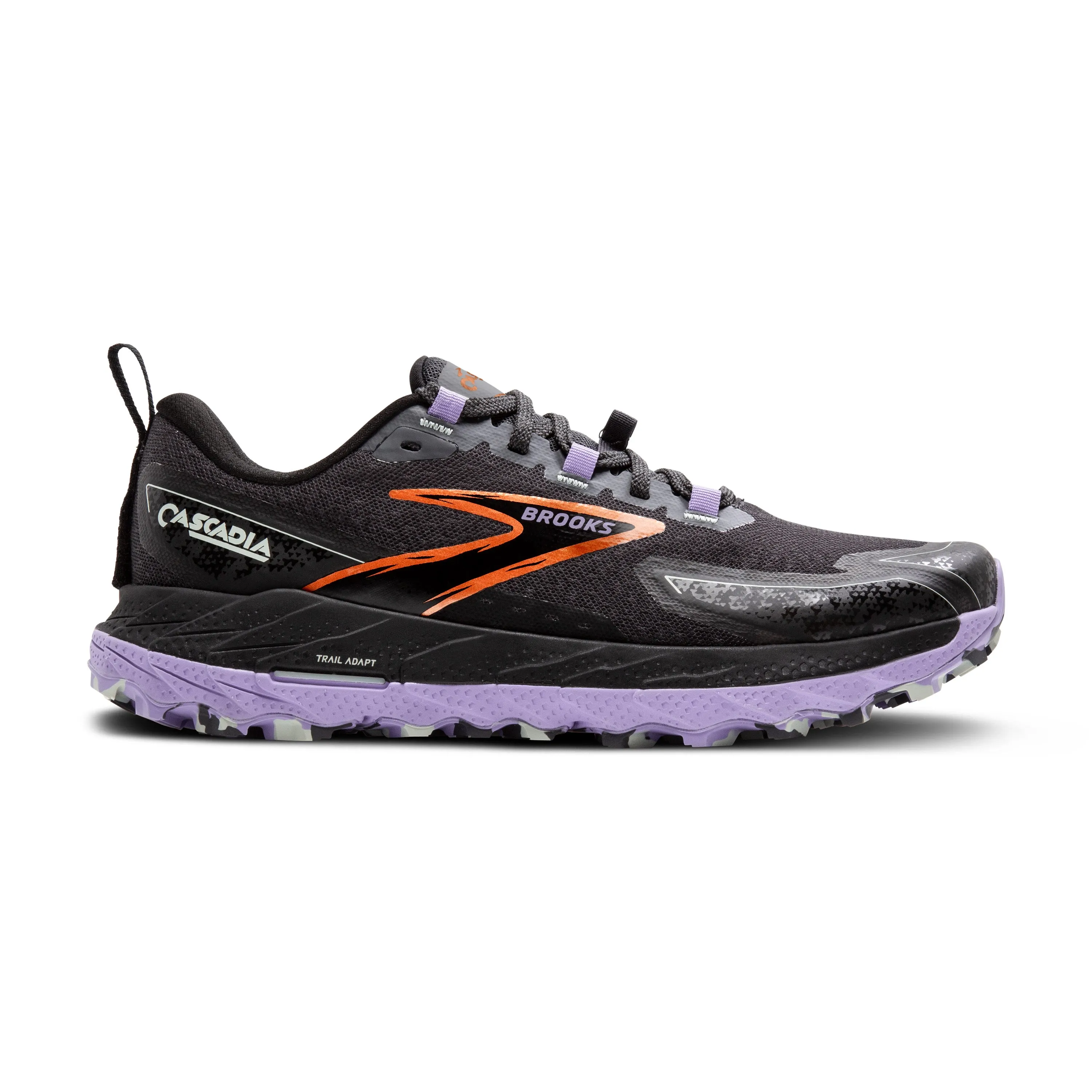 Women's Brooks Cascadia 18 Color: Ebony/Lav/Copper