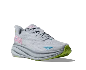 Women's Hoka Clifton 9 Color: Gull/Sea Ice (WIDE WIDTH)