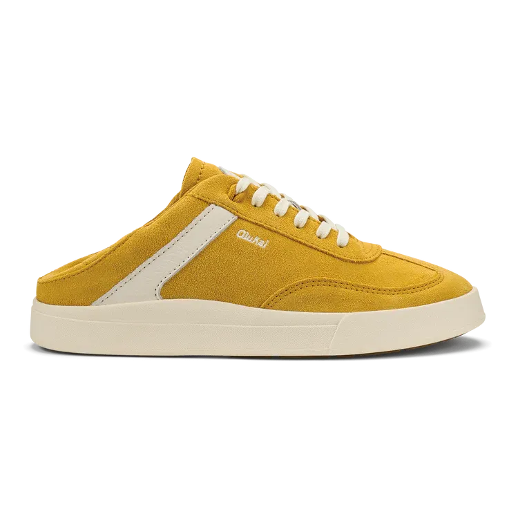 Women's Olukai Ha'upu Sneakers Color: Mustard / Off White