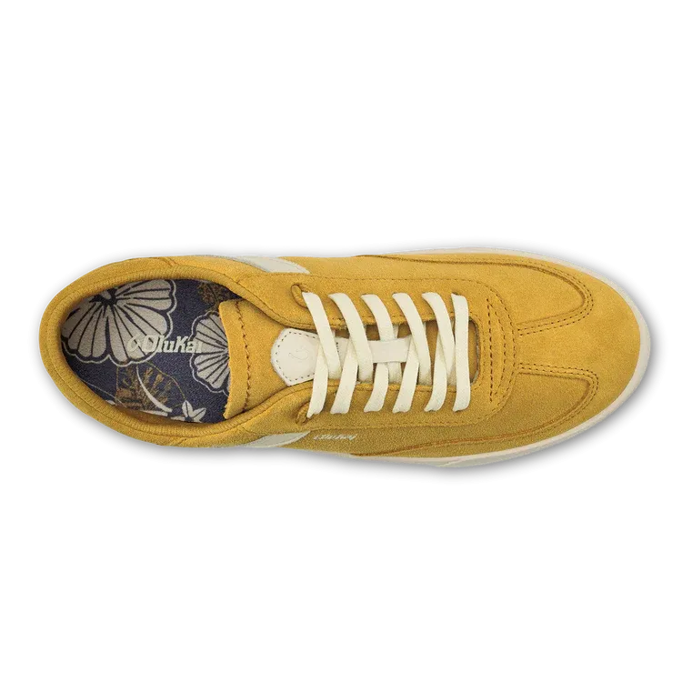 Women's Olukai Ha'upu Sneakers Color: Mustard / Off White