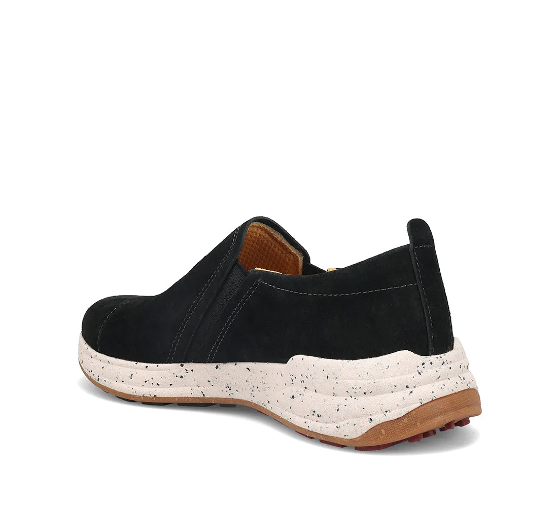 Women's Taos Super Step In Color: Black Nubuck