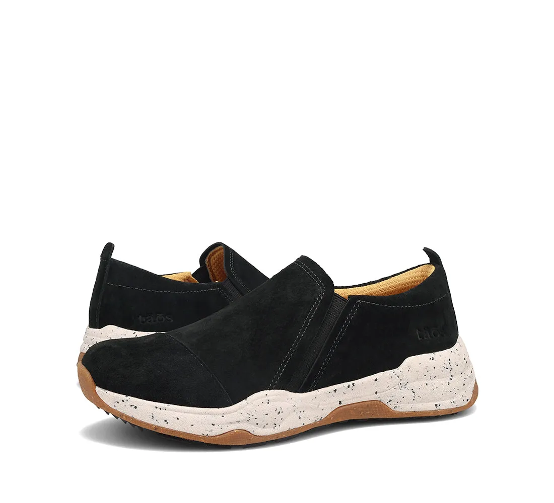 Women's Taos Super Step In Color: Black Nubuck